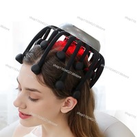 Hot Selling Vibrating Electric Octopus Claw Relax Scalp Massager Rechargeable Full Automatic Head Massager