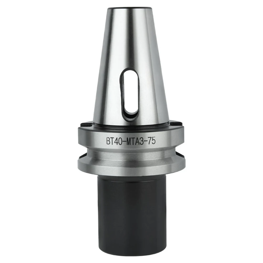 Alloy Drill Bit Holder BT40-MTA3-75L for Milling Machine Tool Holders Featuring Ground Exterior for Precise Fit