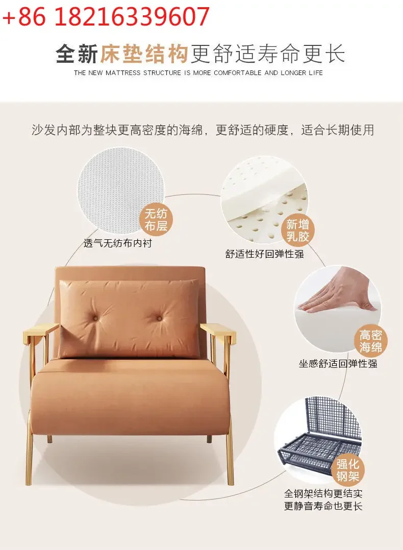 Folding bed single office siesta artifact home siesta simple bed foldable dual-purpose technology cloth