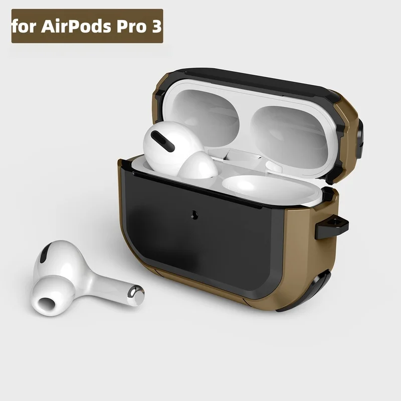 2026 For AirPod 5 4 Armor Protect Case Full Body Shockproof Headphone Case For Men AirPods Pro 3/AirPods Gen 4 5 With Keychain