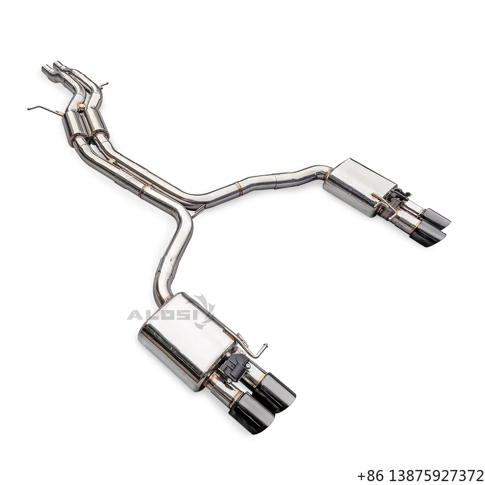 

Stainless Steel Cat-Back Exhaust for S4 4.2L 2009-2012 Electronic Valve System Balanced Interior Sound