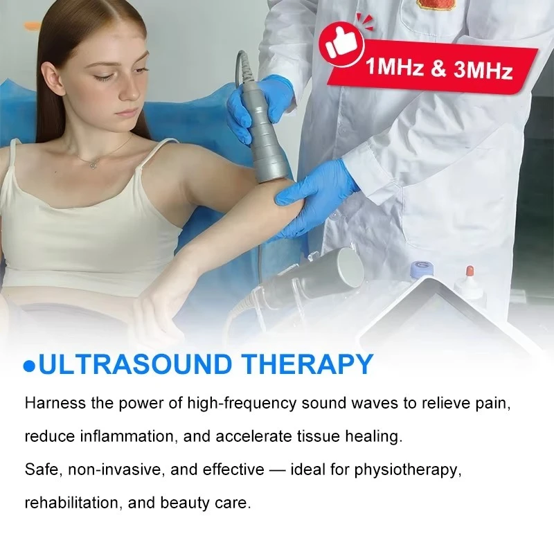 1MHz and 3MHz Ultrasound Therapy Machine Ultrawave Physiotherapy Ultrasound Machine for Body Application