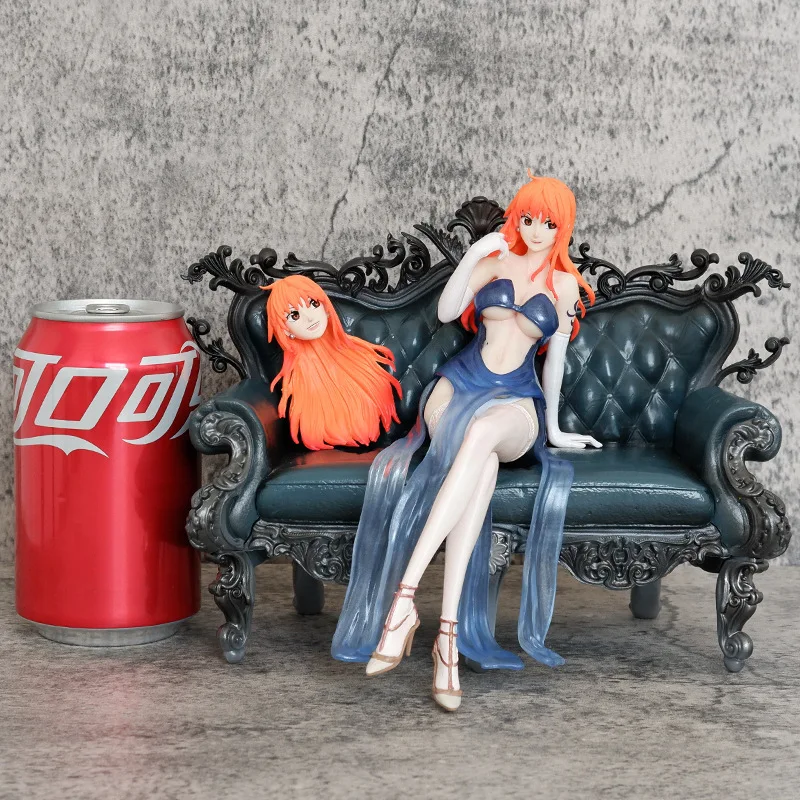 

17 см One Piece Аниме Нами Боа Хэнкок Костюм Thug Couch Nami Фигурка Статуя ПВХ GK Кукла Модель Статуя Коллекция Игрушки Подарки