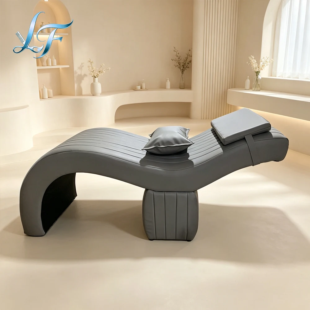 Curved Lash Beds Eyelash Extension Recliner Foam Beauty Salon Designer Stretcher Comfortable Lash Lift Treatment Chair