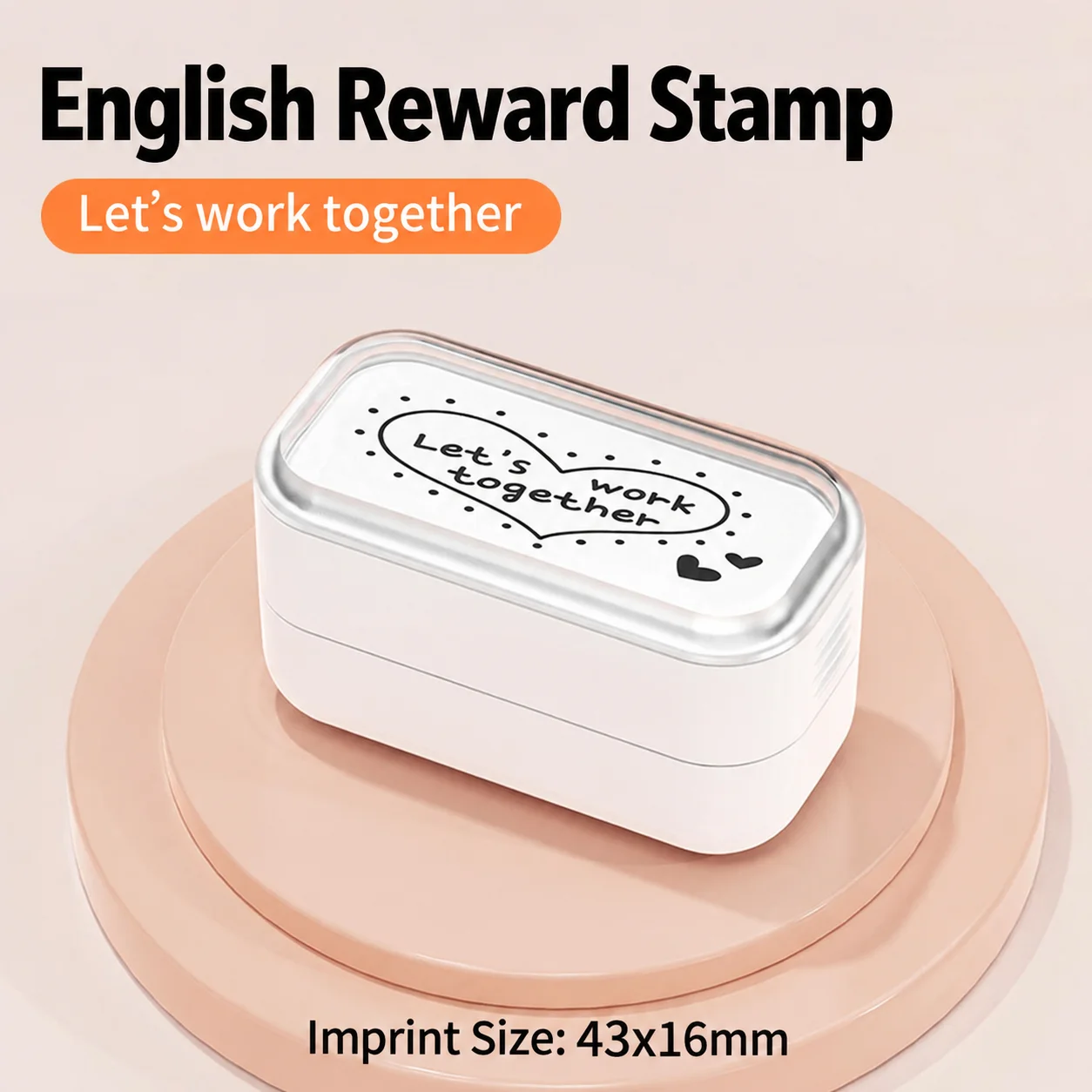 Stackable Stamp Eco-Friendly Teacher Encouragement Stamp English Feedback Comment Stamp Pre-Inked For Home Tutoring Teaching