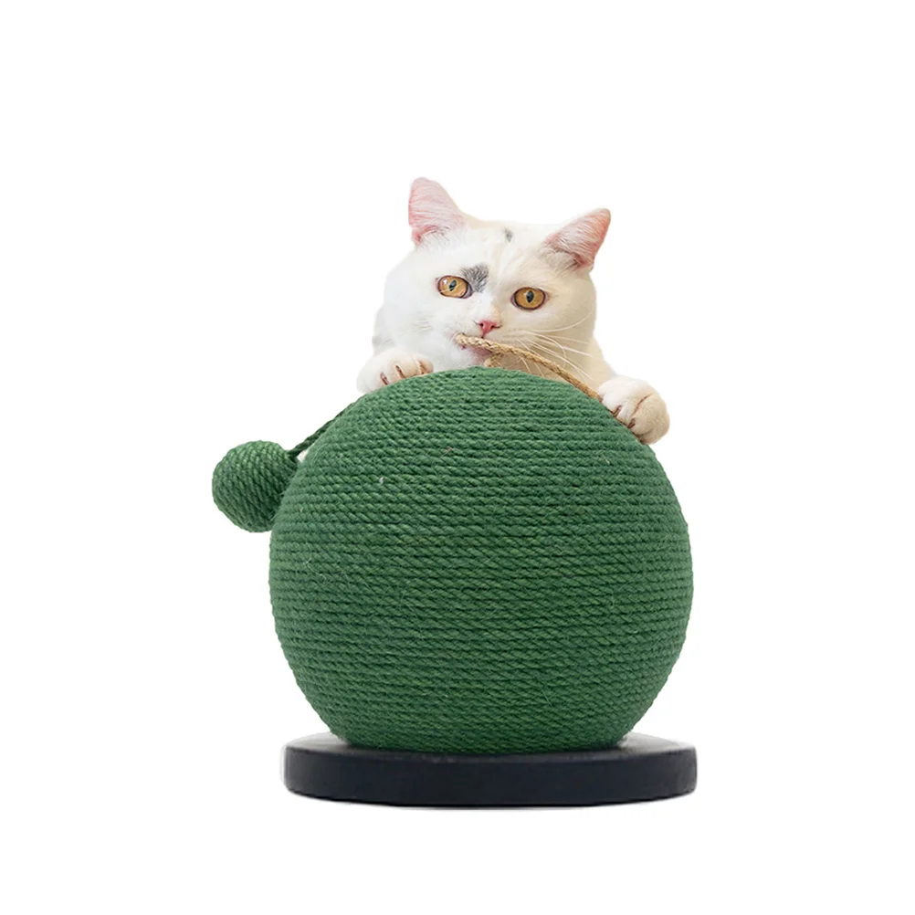 Kitten Scratching Post Toy Entertainment Decoration Pet Cat Exercise Balls Green Climbing Frame