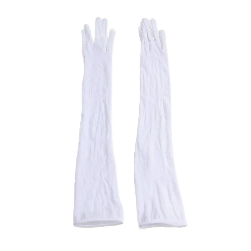 

Stockings and gloves ultra-thin five-finger seamless anti-hook silk long transparent etiquette sun protection white silk sexy co