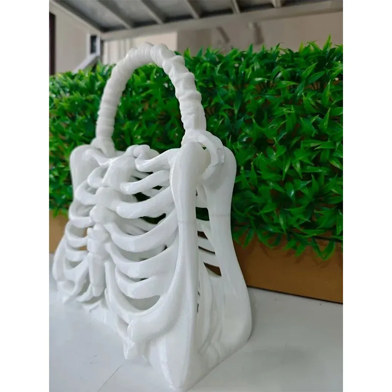 Halloween Handbag Creative Skull Skeleton 3d Printing Fashion Handbag Holiday Gift Decoration Package Self-assembled Bone Bag