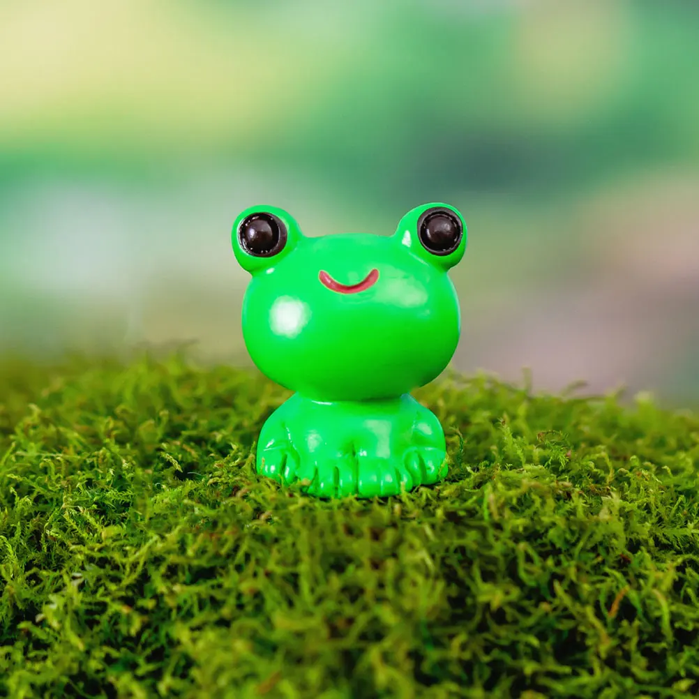 

20pcs Frog Figurines Realistic Resin Miniatures Garden Decor Plant Ornaments Micro Landscaping Courtyard Accessories Christmas