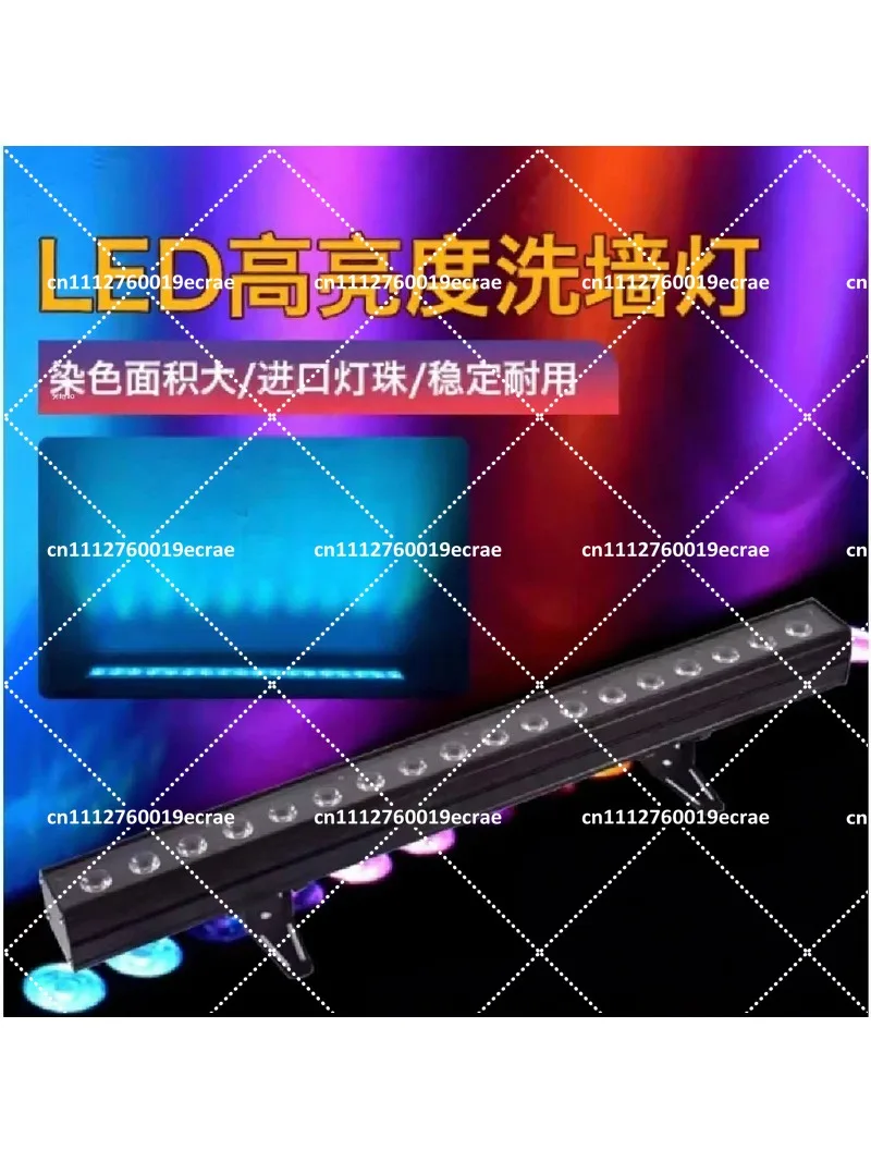 4-in-1 Linear LED Stage Light Wall Washer, Full Color Dimmable Beam Lamp for Wedding Club Bar Event Lighting