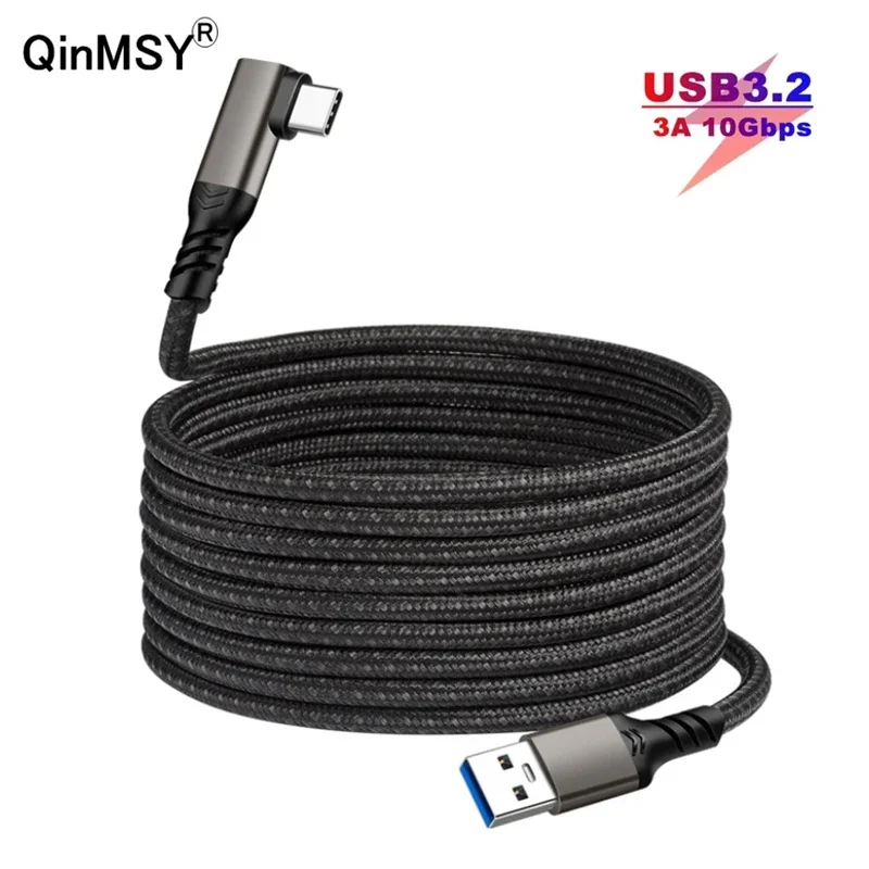 USB3.2 10Gbps Cable USB Type A to USB C 3.1/3.2 Gen2 Cable Data Transfer USB C SSD Hard Disk Cable 3A 60W QC 3.0 Fast Charging