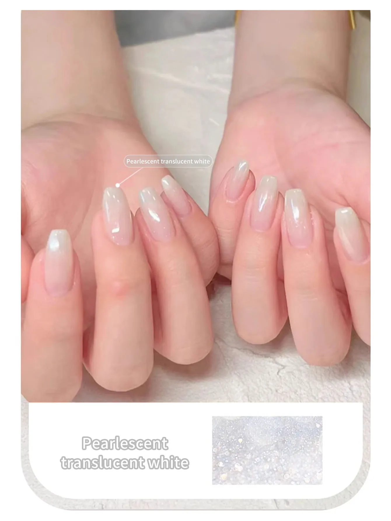 10ml Naakt Kleur Jelly Gel nagellak Wit Glitter Semi Permanente Losweken UV LED Polijstgel DIY nagellak