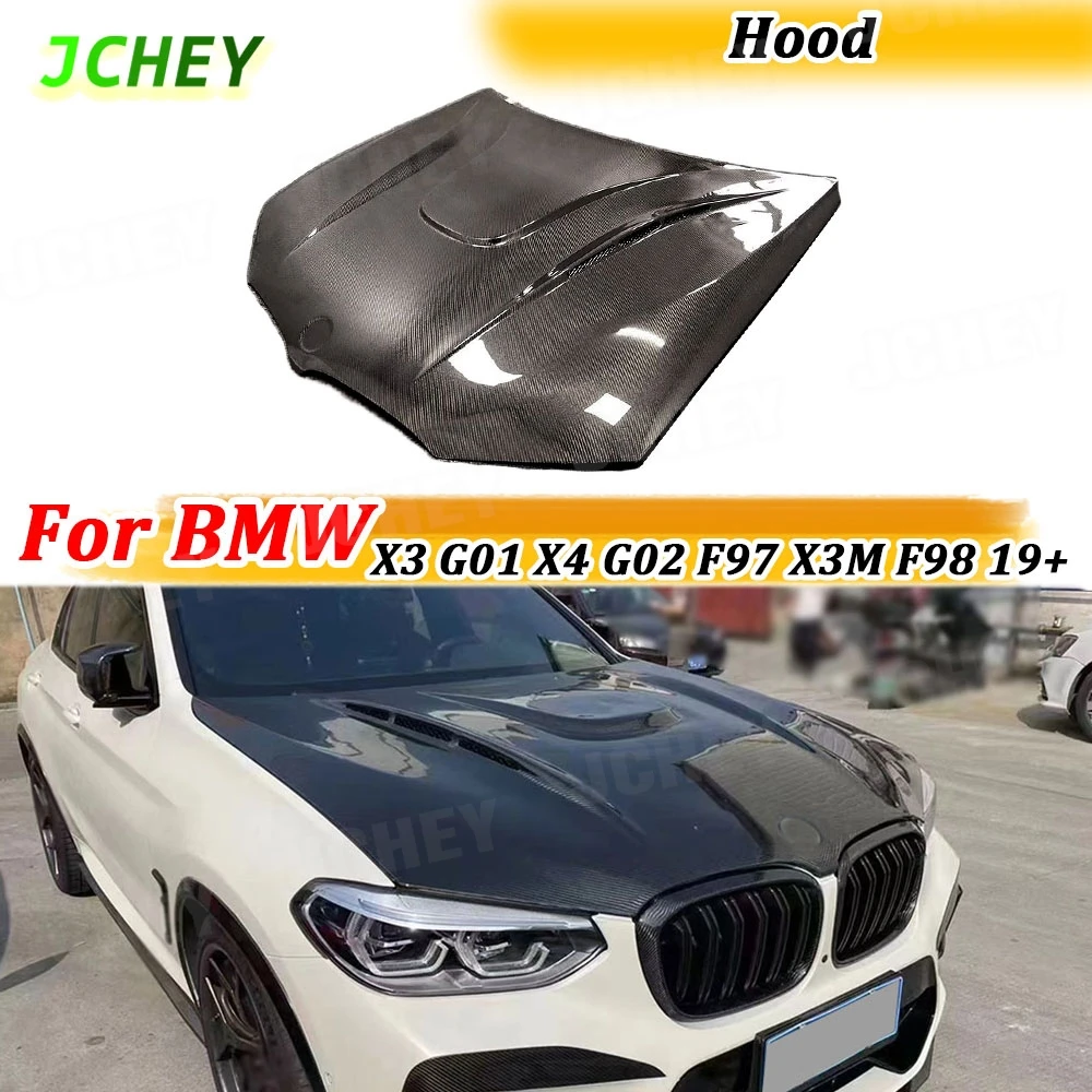 

JCHEY для BMW X3 G01 X4 G02 F97 X3M F98 X4M 2019+ передние капоты двигателя, FRP, капот двигателя, Стайлинг автомобиля