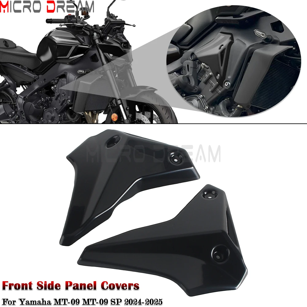 แผงปิดด้านข้าง ABS สำหรับมอเตอร์ไซค์ แผงปิดด้านข้าง ฝาครอบโครงด้านข้าง ป้องกันการกระแทก สำหรับ Yamaha MT09 SP MT-09 2024-2025