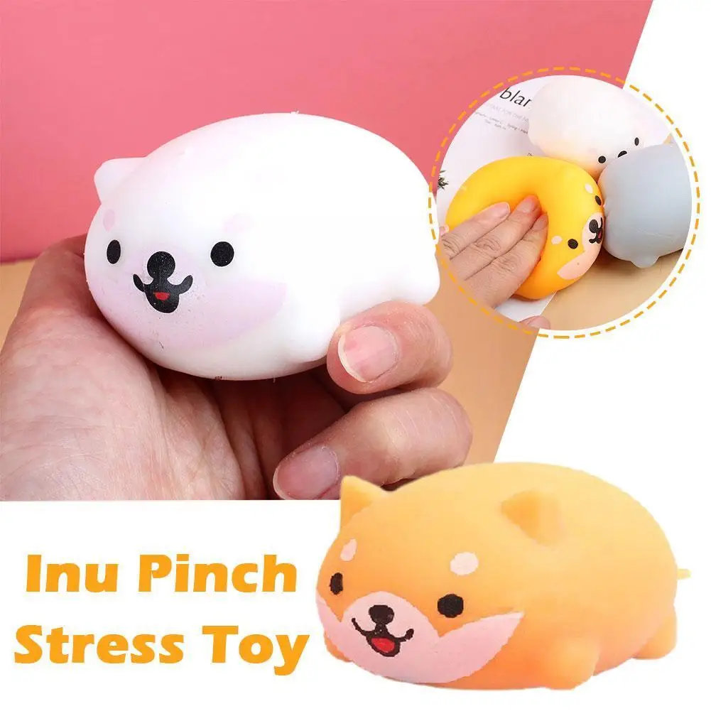 

Kids Sensory Ball Shiba Inu Pinch Toy Stress Relief Toy Party Decompression Cute Supplies Vent Balls Animal H4J0