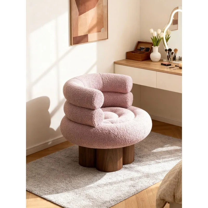 Sofa chair Internet celebrity living room bedroom makeup stool dressing lounge chair macaron