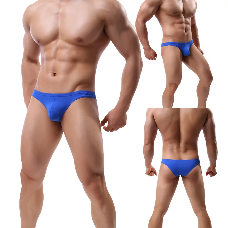 Sexy Mens Ultra Low Waist Swimwear  Swim Briefs Summer Male