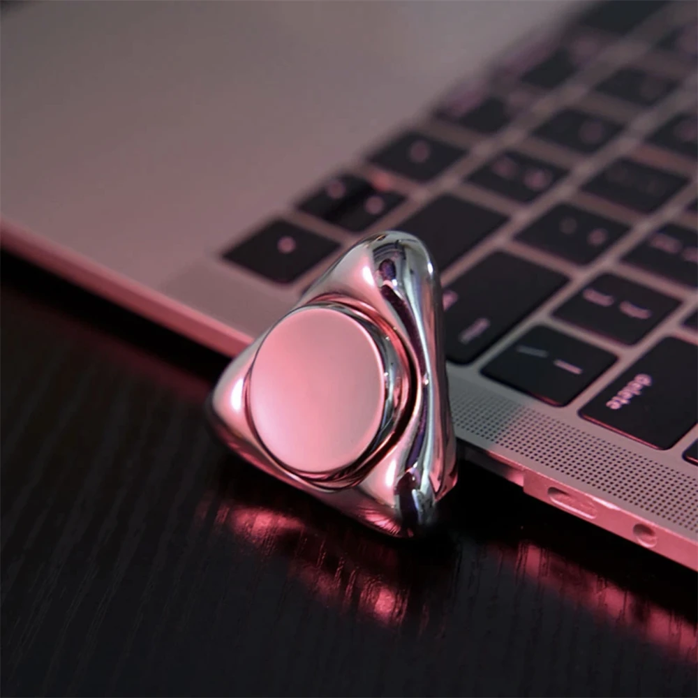 UFO Rvs Fidget Spinner EDC Speelgoed Anti Stress Hand Spinner Fidget Slider ADHD Angst Relief Zintuiglijke Speelgoed