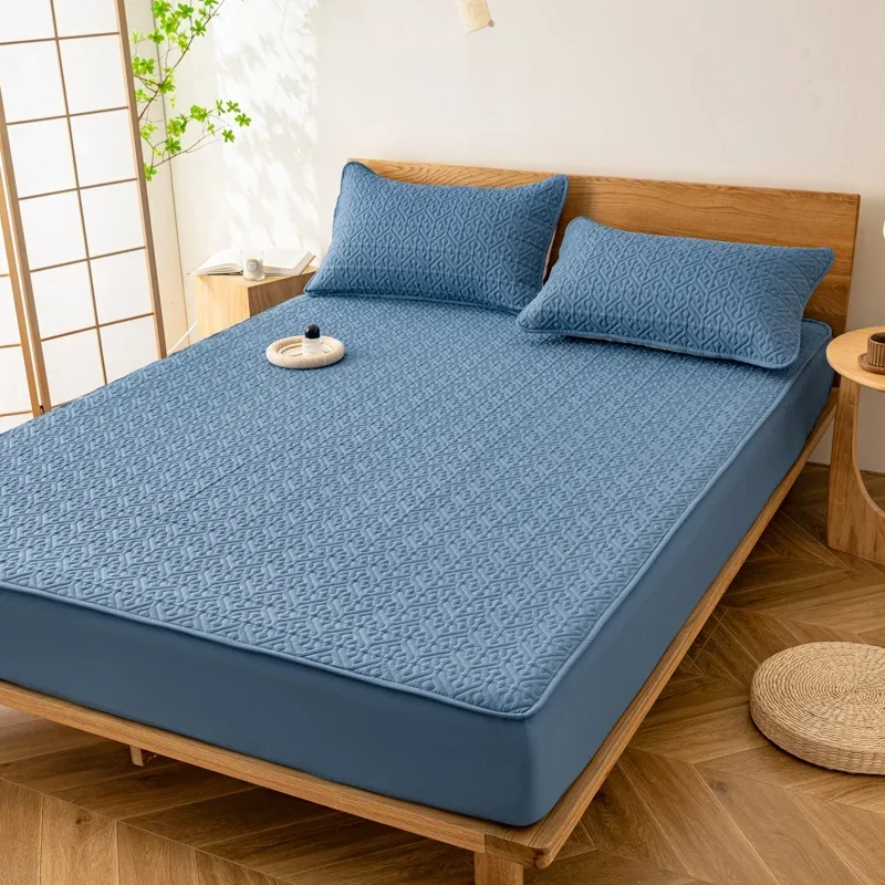 

One piece with mattress cover three-dimensional quilted waterproof four seasons daily machine washable (pillowcase not included)