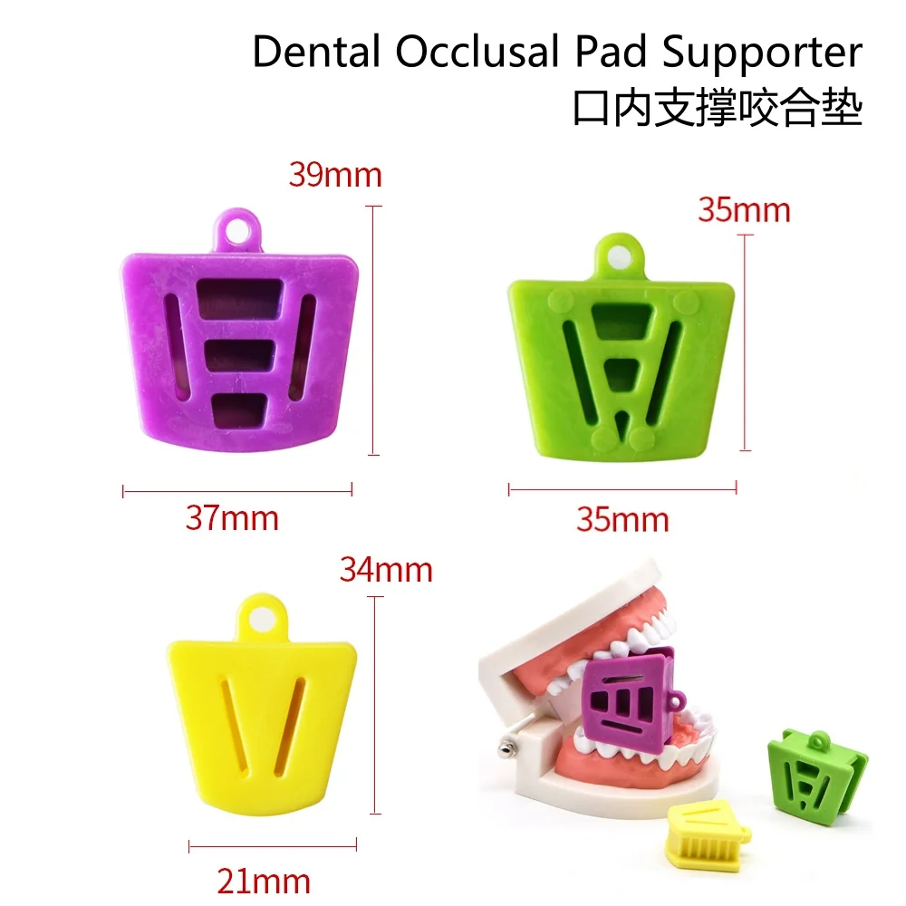 HBC 3Pcs Dental Mouth Opener Rubber Retractor Intraoral Supporting Device Prop Bite Autoclavable Dentistry Instrument