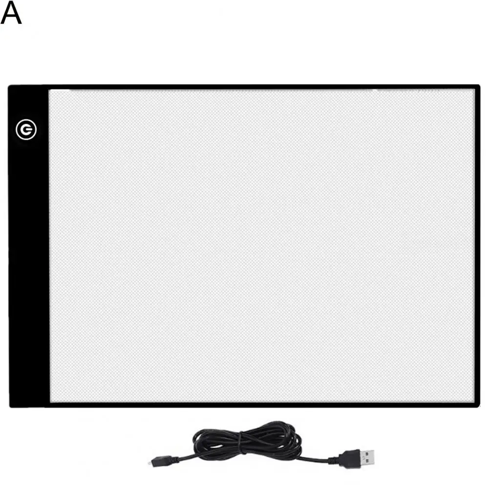 

Plastic A4 Light Pad Lightweight Eyesight-protection Excellent Stepless 6 Levels Brightness Adjustable LED Copy Pad