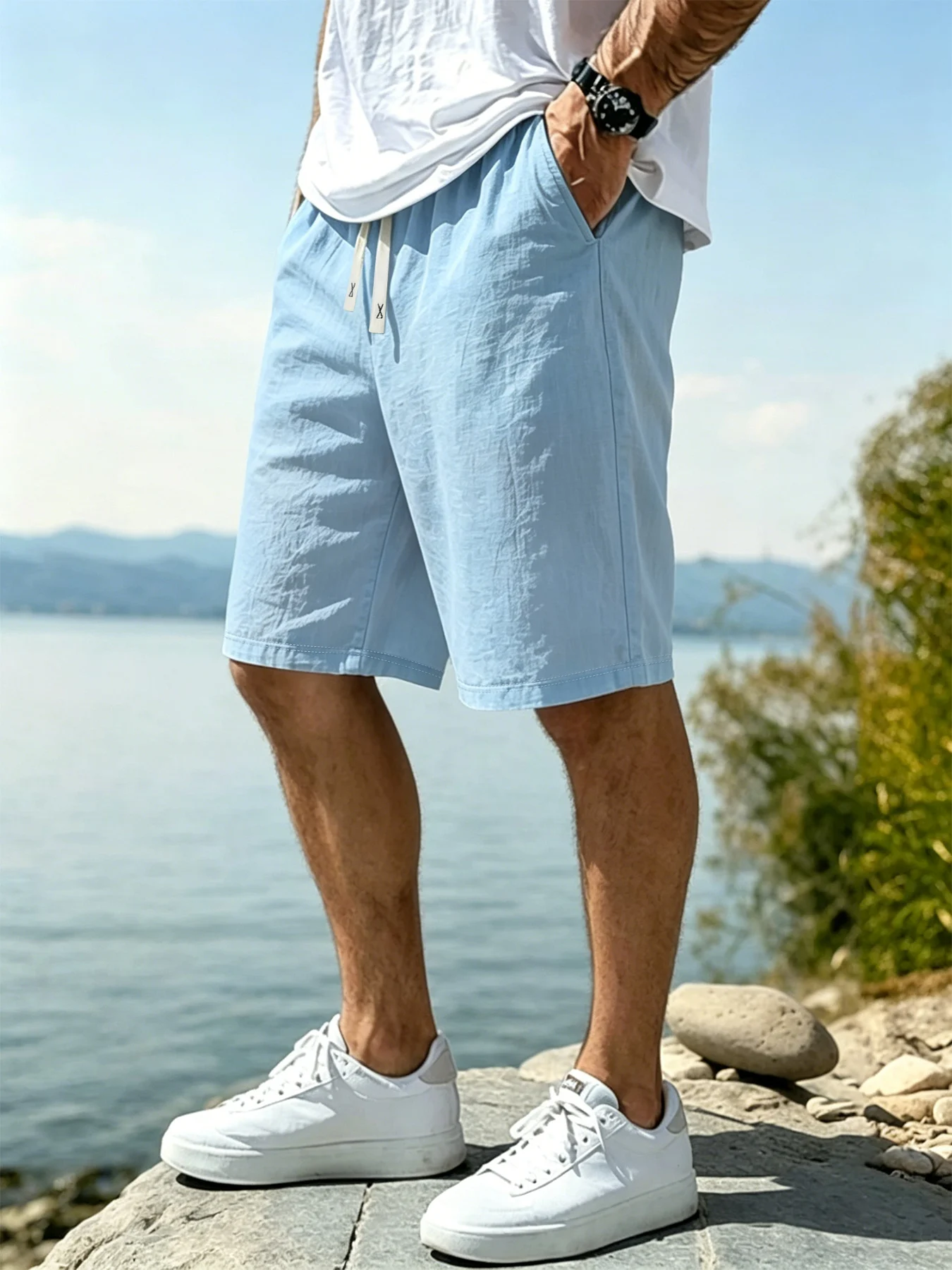 Thumbnail 2 - #68 Cheapest Cotton Linen Summer Shorts Deals You Can Get