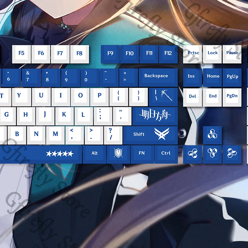 Arknights Craft Keyboard Cap Computer Kforce Colleagues Keypad Keycap Anime Decorate Ambitus Amiya Individuality Game Gift