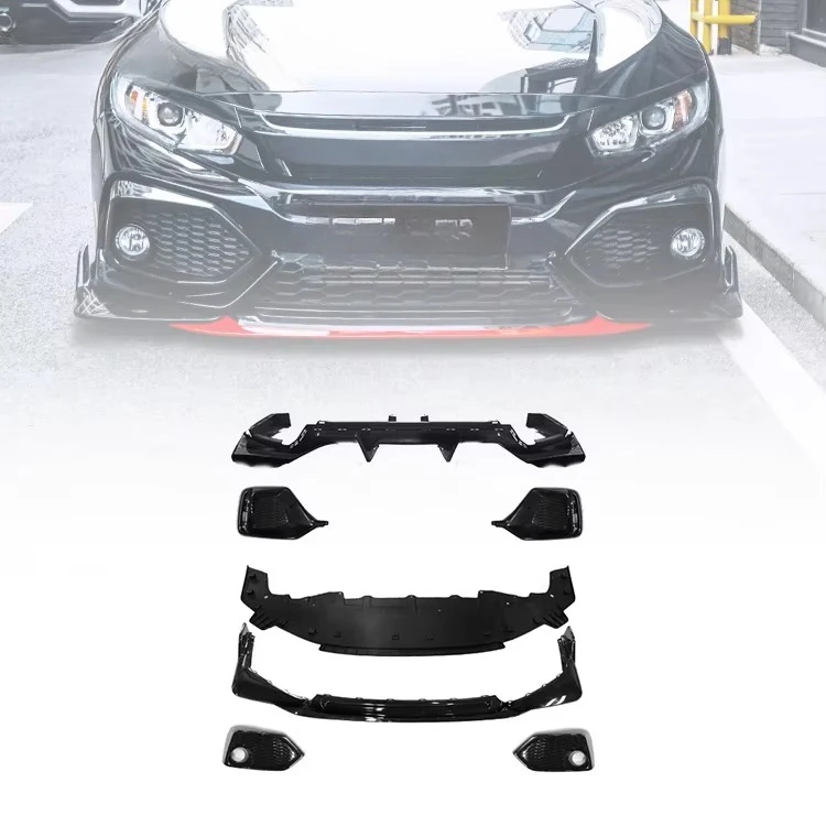 

Modified Front Bumper Front Surround Front Lip Car Bumper Lip Rear Part Body Kit for Hatchback Civiccustom