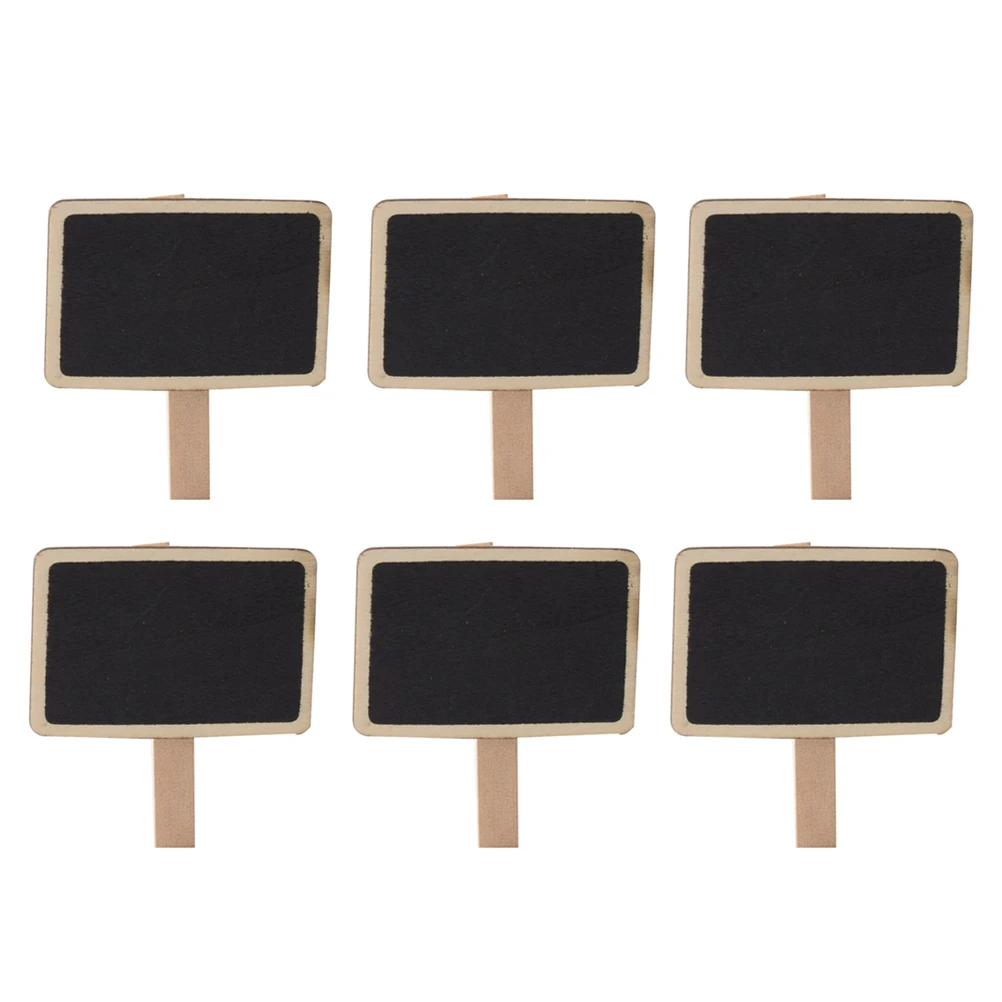 

30Pcs Mini Blackboard Clips Wooden Sturdy Message Board Photo Display Organizer for Wedding Celebration Mini Blackboard Clips