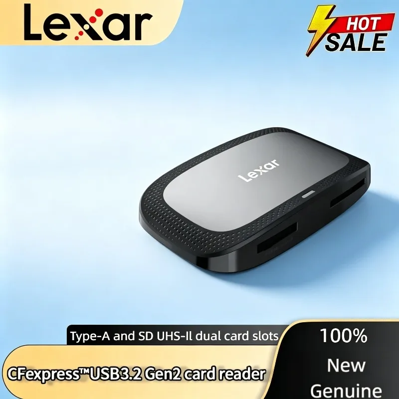 

Lexar Type A CFexpress card reader 8K 10Gbps 2-in-1 Hi-Speed USB 3.2 Gen2 SD Card Reader USB Type C Interface CFE Card Reader