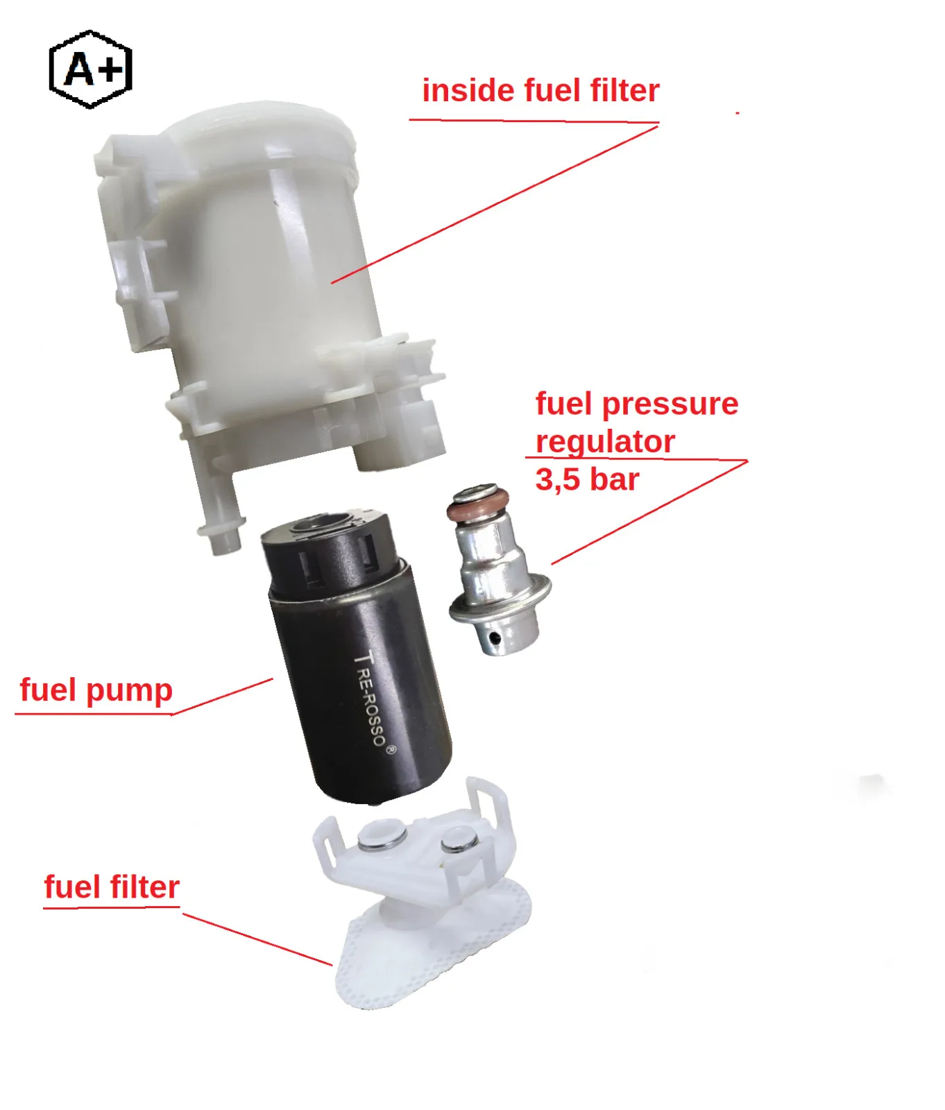 

ВЫСОКОКАЧЕСТВЕННЫЙ ФИЛЬТР регулятора давления мотоцикла для Honda CBR1000RR 600 VFR 1200F 2008-23 16700-MFL-013 16700-MFJ-D02 HFP-387