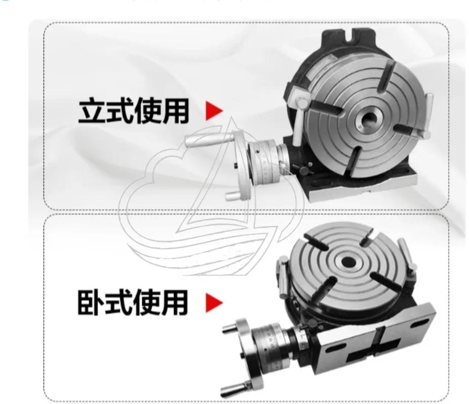 110mm HV4 Dual Purpose Rotary Table Vertical Horizontal Mount, Precision Indexing Plate Accessory for Milling Machine Processing