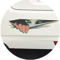 

【M】3D крутая автомобильная наклейка, креативная наклейка, модифицированная наклейка, глазки, выглядывающий монстр, водонепроницаемые наклейки, Стайлинг, наклейки против царапин, автомобиль