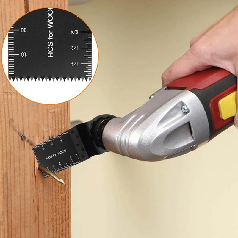 Multitool Blades,10Pcs Oscillating Saw Blades,Professional Wood Metal Multi Tool Blade Universal Quick Release Saw Blade