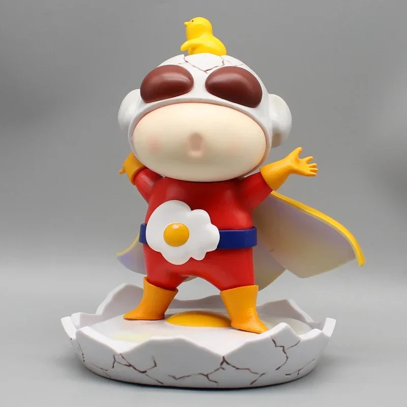 22cm Crayon Shin-Chan Dynamic Superman Figure Model Doll Trendy Play Model Statue Lovely Girl Collectible Model Toy Doll Gifts