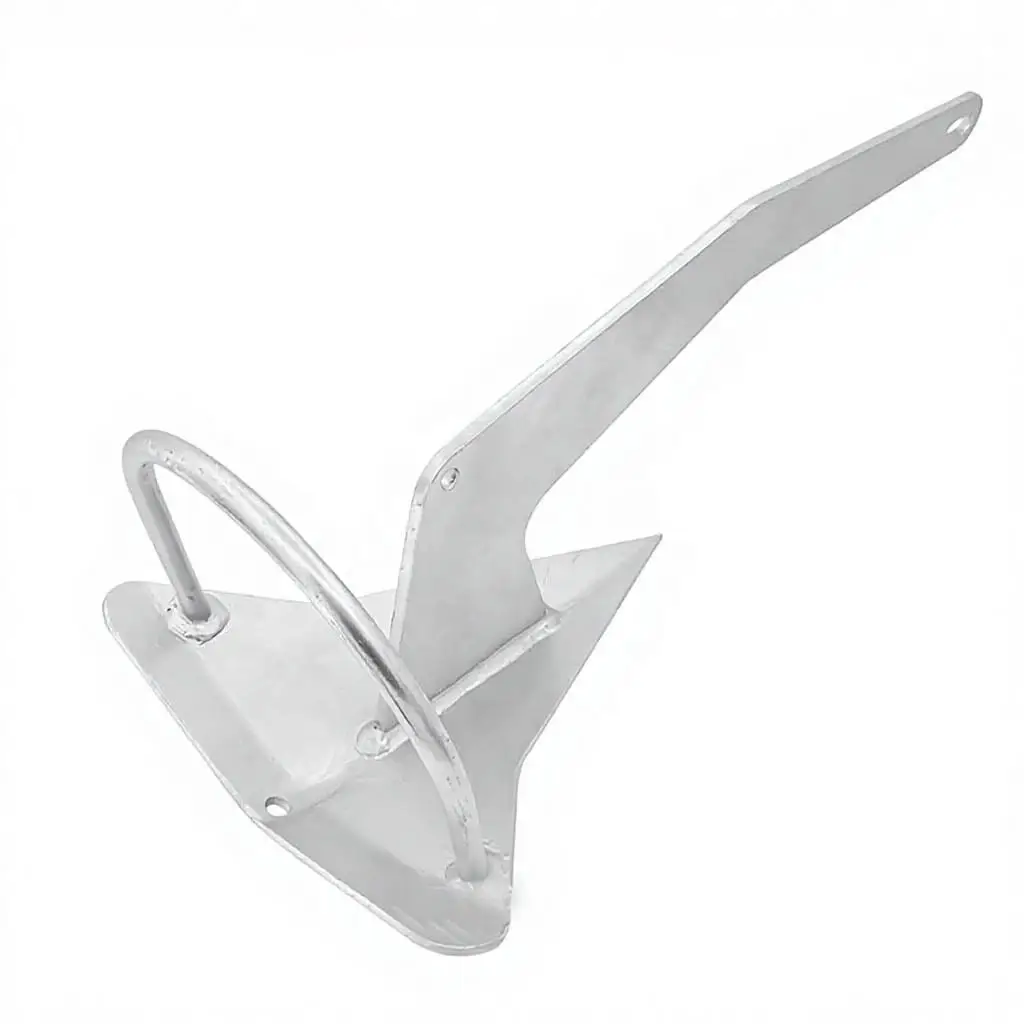ISURE MARINE Marine Rocna Fluke Anchor 20kg Hot Dip Galvanized Carbon Steel Marine Accessories For Kayak Yacht Boat