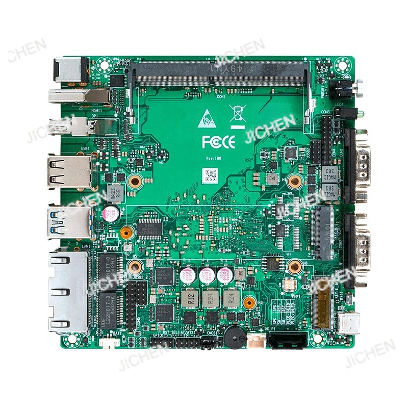 

Промышленная основная плата управления JC для N150 N100 Mini, 12x12, с двумя сетевыми портами и двойным кабелем