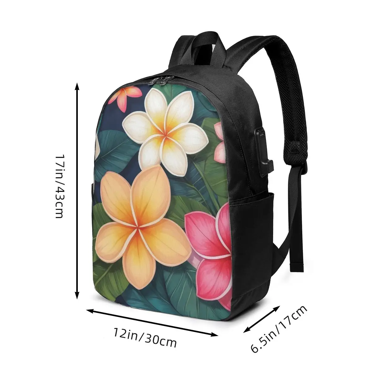 Tropical Blossom Harmony Backpack Travel Notebook Bag Computer College Student School Bag Laptop Shoulder Bags for Men Women
