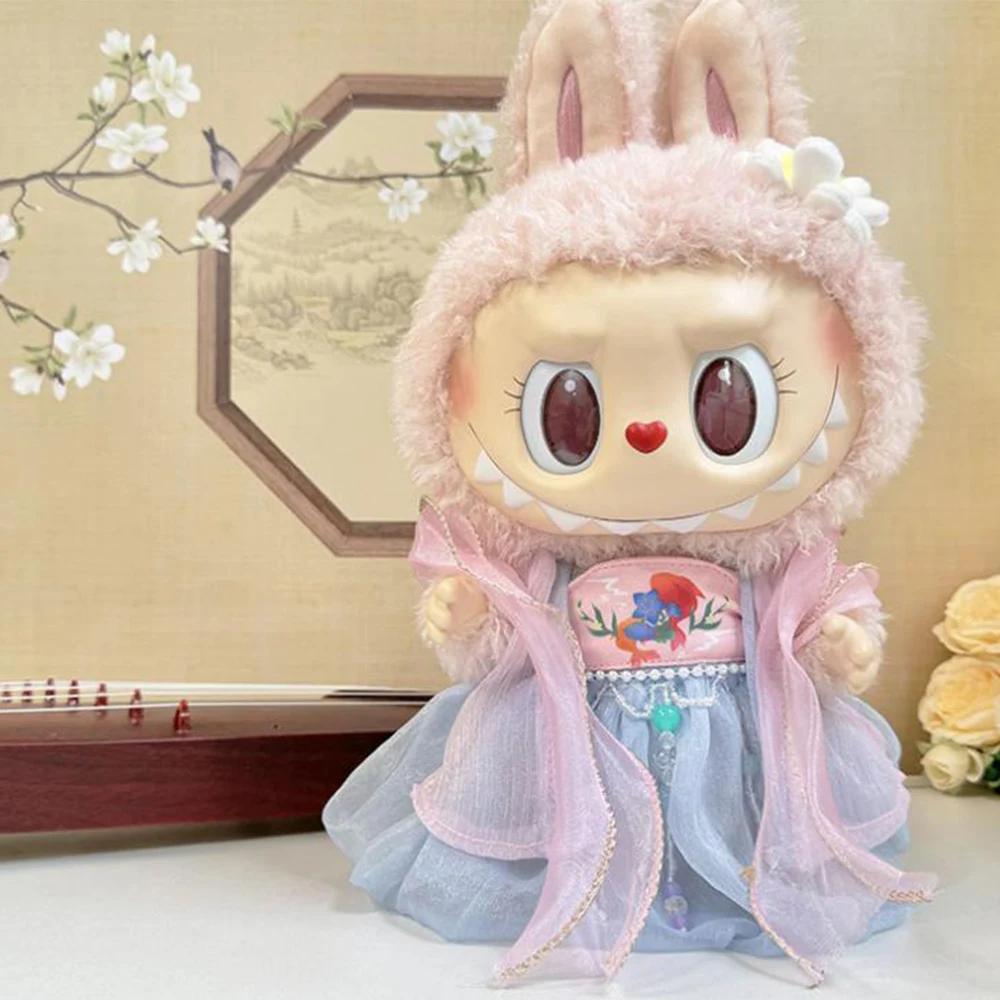 

38cm Mini Doll'S Clothes Outfit Accessories For Labubu Idol Traditional Han Chinese Clothing Hanfu Gift