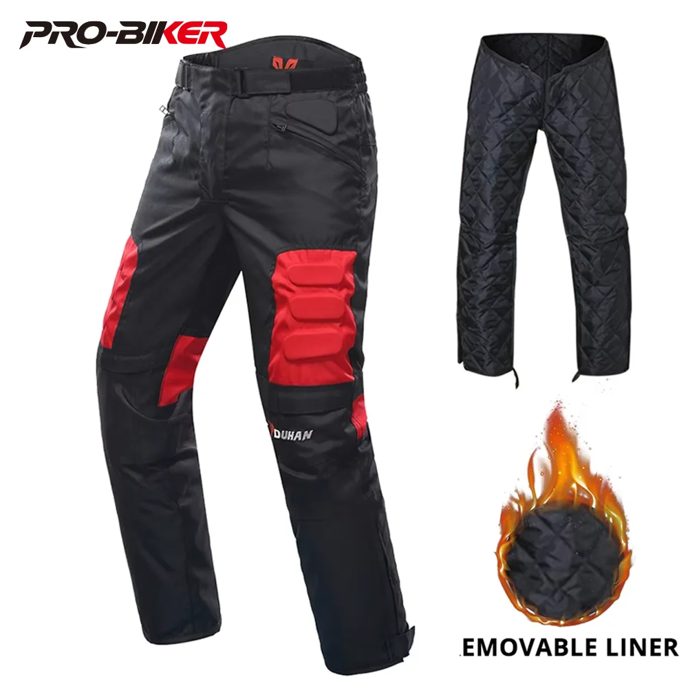 

DUHAN Men Motorcycle Pants Anti-Fall Motorcycle Racing Pants Wear Motor Pants With Removeable Linner Moto Protection
