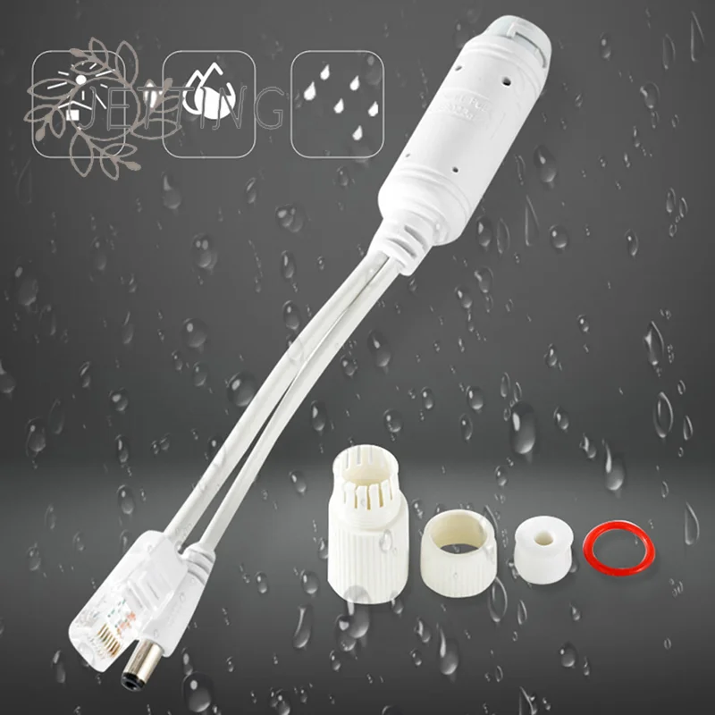 

Hot 48V To 12V POE Splitter Waterproof Adapter Cable Power Supply Module For Camera Poe Splitter Four-Piece Outdoor Standard