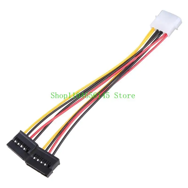 5ASD Dual от 15PIN до большого 4PIN Power Splitter Cable 1x 4PIN IDE до 2xSata Adapter