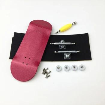 Brinquedo de diapasão OEM de skate de madeira de 34 mm com novos caminhões V3 e rodas CNC