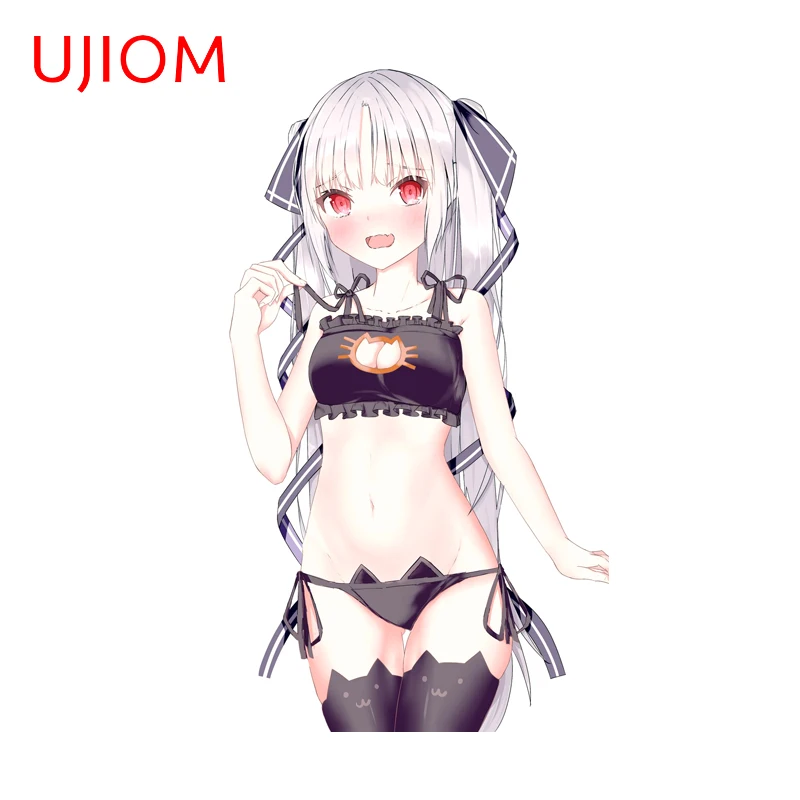 UJIOM Artia Cat-head Bikini Wall Sticker Alluring Sexy Innocent Kawaii NSFW Decal Suitable For Living Home Decoration