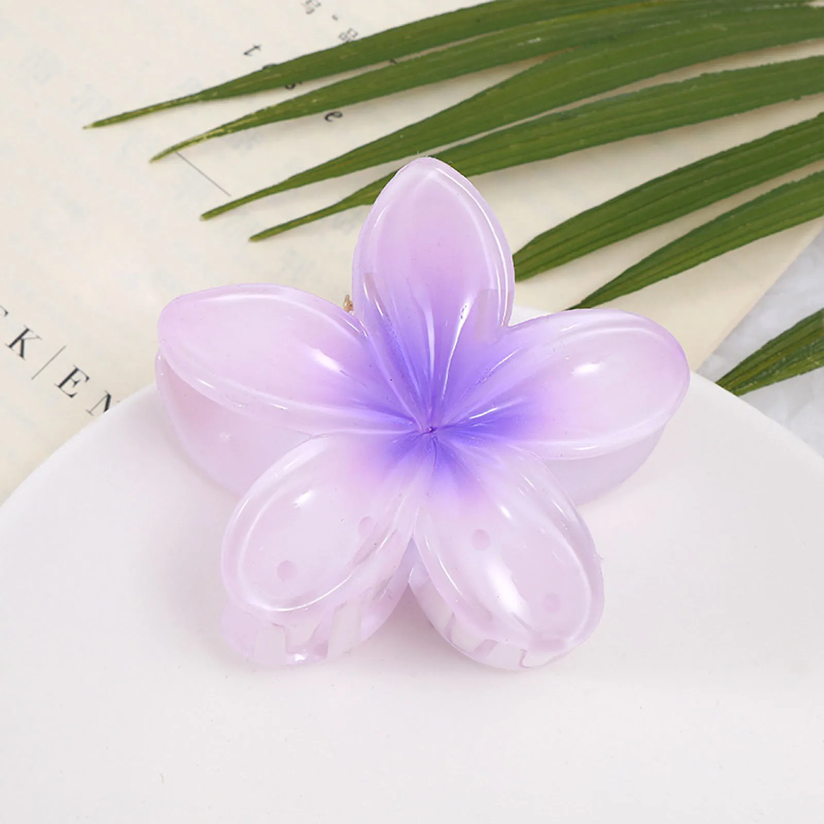 Cute Flower Small Claw Clips Strong Hold Hair Clamps Nonslip Hair Barrettes for Women Thin Thick Curly Hair