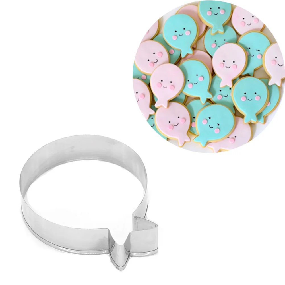 

Stainless Steel Balloon Shape Cutters Biscuit Molds Cake Decorating Tools Baking Kitchen Diy Cute Design Metal