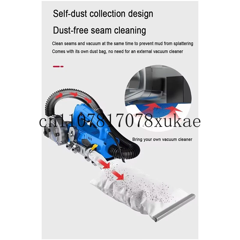 

Slot Artifact Electric Seam Cleaning Machine Beauty Seam Construction Tool Dust-Free Ceramic Floor Tile Gap Cleaning