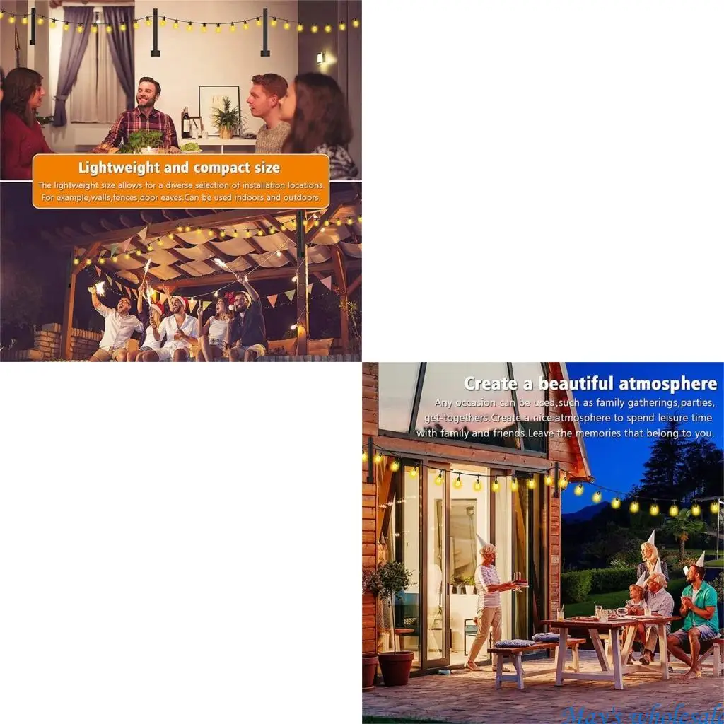 

Lightweight Outdoor String Light Mount Versatile Upgrades Your Outdoor Decor 448A