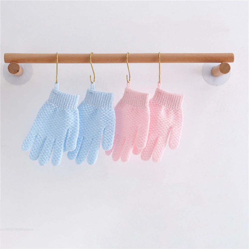 1PC Bath Gloves Shower Cleaning Glove SPA Foam Rubbing Mud Peeling Exfoliating Gloves Bathing Massage Gloves Bathroom Supplies