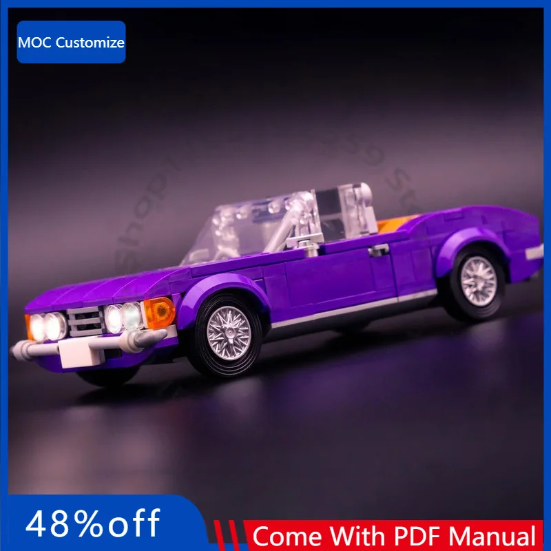 

324 детали: Скоростной гиперкар Stag MOC, модульный конструктор, креативный дизайн, детский конструктор, простая модель, игрушка DIY, рождественский подарок